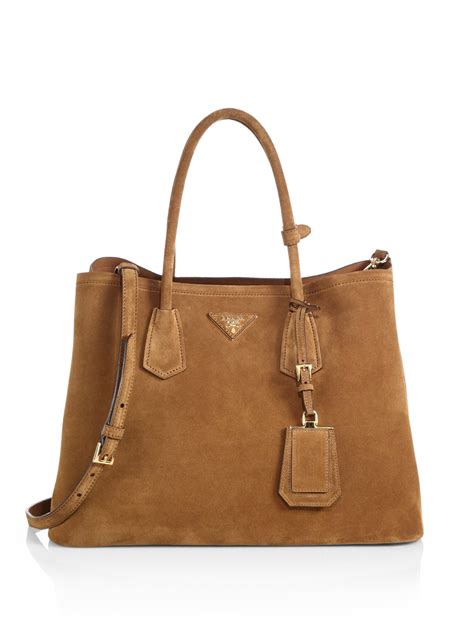 prada sidney saddle bag|prada brown suede bag.